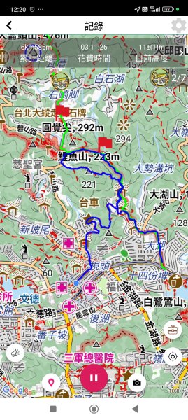 大湖公園→大溝溪生態治水園區→圓覺寺步道→圓覺瀑布→圓覺寺→鯉魚山步道【臺北大縱走 4、臺北健走趣】2849176