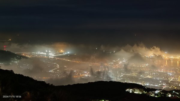 觀音山下雲霧飄渺&月圓百萬夜景11/152648751