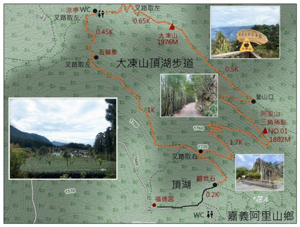 大凍山、頂湖步道 O型ㄧ圈2984139