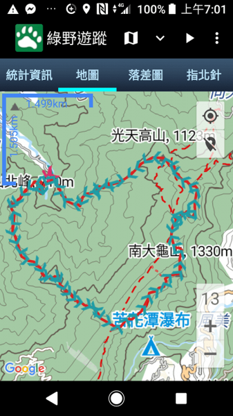 小東河山到光天高山O走型走680008