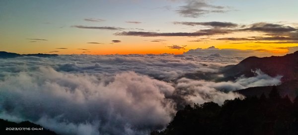 跟著雲海達人山友追雲趣 - 太平山觀雲步道月亮曙光雲海，望洋山白牆/觀日台無緣日出 7/162219811