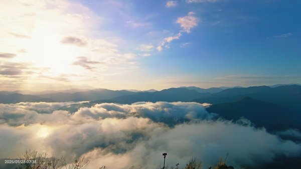 除夕寒流來襲的翡翠水庫雲海&天元宮寒櫻1/282700695