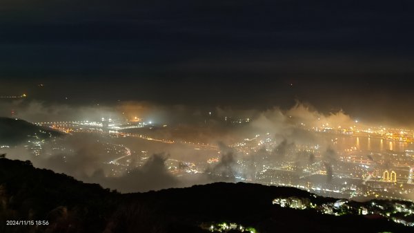 觀音山下雲霧飄渺&月圓百萬夜景11/152648752