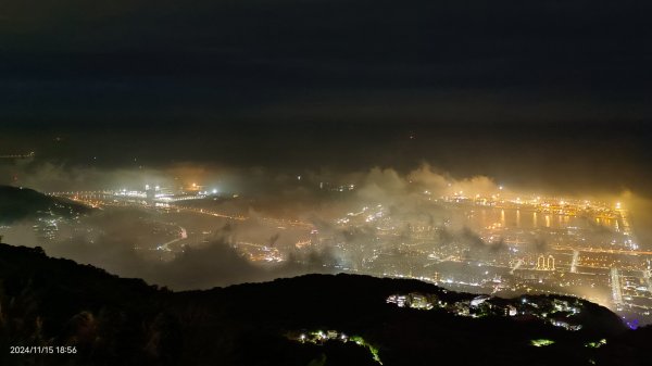 觀音山下雲霧飄渺&月圓百萬夜景11/152648753