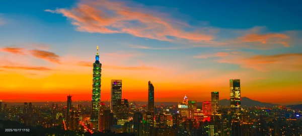#虎山 #夕陽 #火燒雲 #夜景 #101大樓 10/17 & 192917131