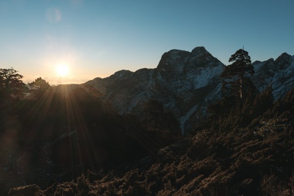 【玉山】主峰北峰二日，臺灣第一高峰雪季最美角度1881275