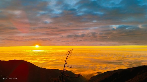 跟著雲海達人山友追雲趣-二訪 #鳶嘴山 解鎖 #黃金雲海 #夕陽雲海 #火燒雲 #琉璃光2652033