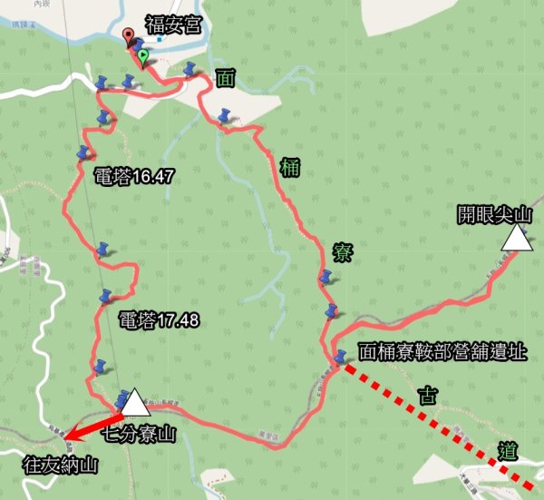 20260721面桶寮古道-開眼尖山-七分寮山-電塔保甲路O型3092278