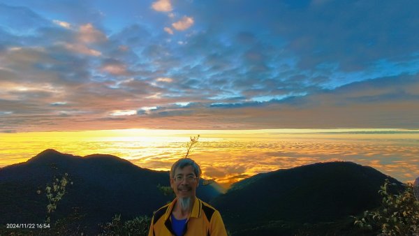 跟著雲海達人山友追雲趣-二訪 #鳶嘴山 解鎖 #黃金雲海 #夕陽雲海 #火燒雲 #琉璃光2652030