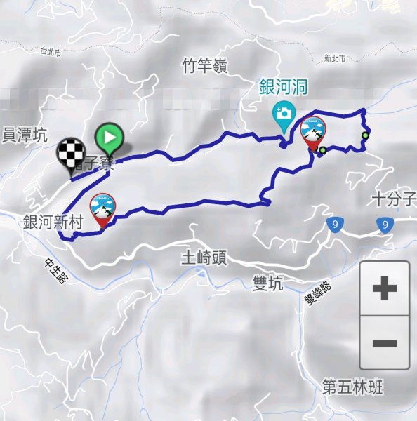 北宜路-崎頭崙山-六分山-肆方巖-楣子寮溪-銀河洞O型走2139130