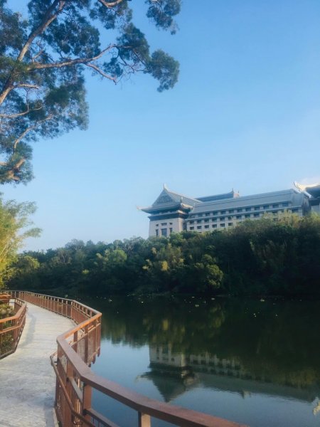 峨嵋環湖步道o走 峨嵋環湖步道、湖光山色、夕陽餘暉、吊橋遊艇、碼頭漁家1924406