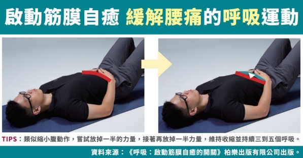 書摘 呼吸 啟動筋膜自癒的開關 緩解腰部疼痛 Draw In 呼吸法 文章 運動筆記