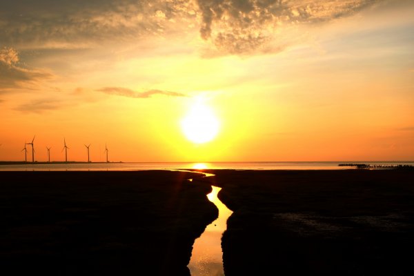 無敵夕陽美景...高美濕地