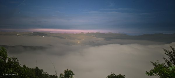 #石碇後山 #月亮 #曙光 #反燒 #日出 #雲海 8/3&103094710