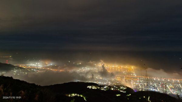 觀音山下雲霧飄渺&月圓百萬夜景11/152648760