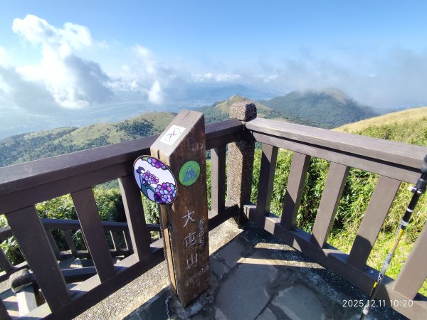 【臺北大縱走 2】【第二回合全程完成證書】鞍部→大屯山步道→大屯山主峰→大屯坪步道→二子坪步道