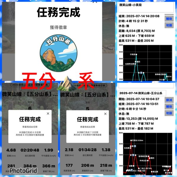 微笑山⛰️線-大棟-二格山-五分山-天上山-鳶山💎12條步道完成💙2836355