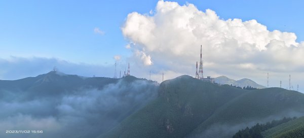 小觀音山西峰山嵐(雲海?)/觀音圈&夕陽/芒花&金剛(人猿)岩2334479