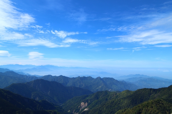 鳶嘴山，俯瞰西海岸，遠望玉山秀姑巒58071