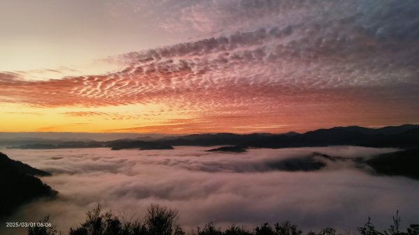 翡翠水庫壩頂 #曙光 #日出 #火燒雲 #斜射光(上帝光) #雲海 3/12722441