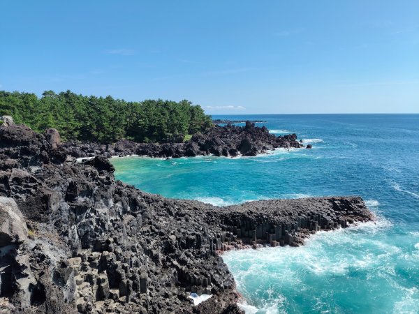 韓國濟州島：柱狀節理带2912143
