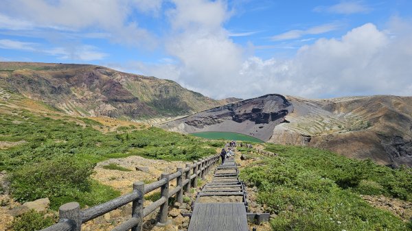 240810-藏王西端連峰熊野岳、馬之背、五色岳（御釜）、刈田岳縱走。美美兔第一次海外走山。2603730