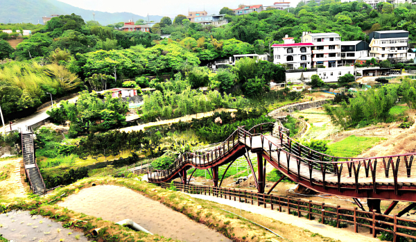 鵝尾山，鵝尾山水田，溪山百年古圳步道，大平尾山