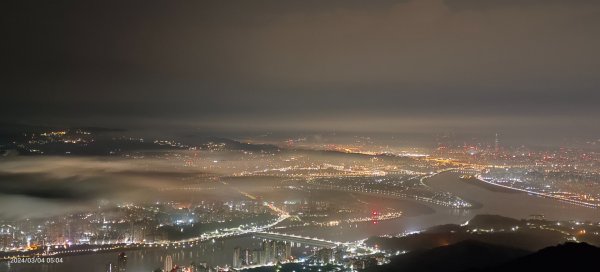 觀音山百萬夜景晨霧瀰漫&小觀音西峰3/42444951