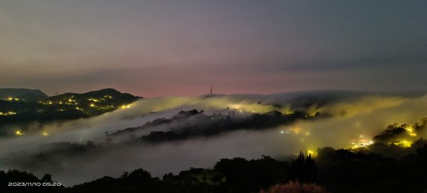 石碇趴趴走追雲趣 - 二格山/十三股山/雲海國小 #雲瀑 #琉璃 #金星合月 11/10