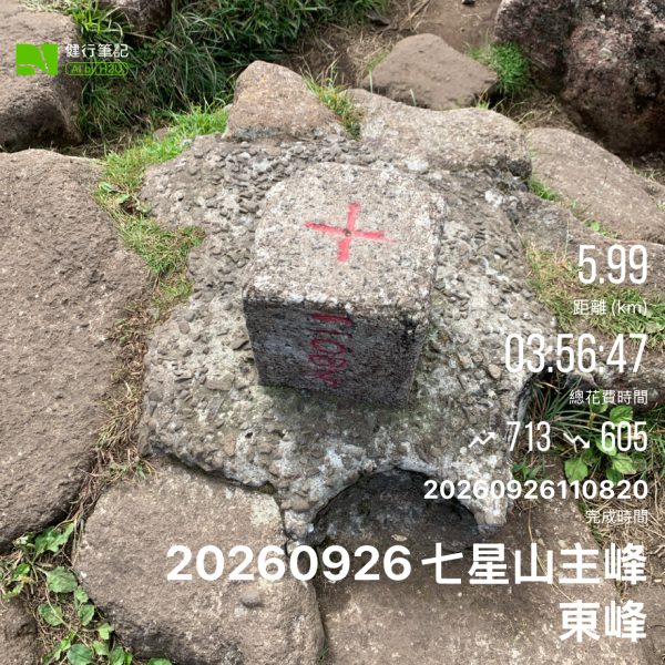 七星山主峰、東峰