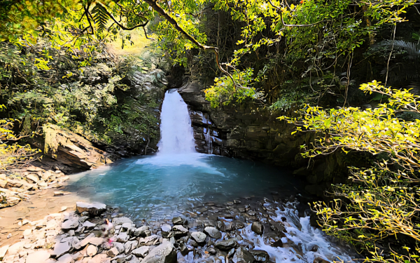 桃園鐵木瀑布（優霞雲瀑布），嘎嘎生態池，庫志步道
