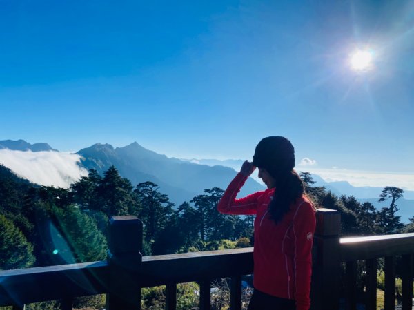 #奇萊南峰，海拔標高3358m#五星級豪華山屋_天池山莊 #天池山莊的紫色雲海、藍綠天空、皎潔明月2366269