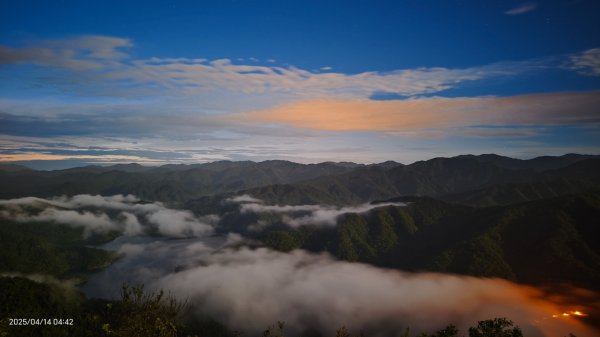 #翡翠水庫壩頂 #日出雲海 #火燒雲 #霞光 #月圓 #松月櫻 #鱷魚島雲海 4/14 & 162760619