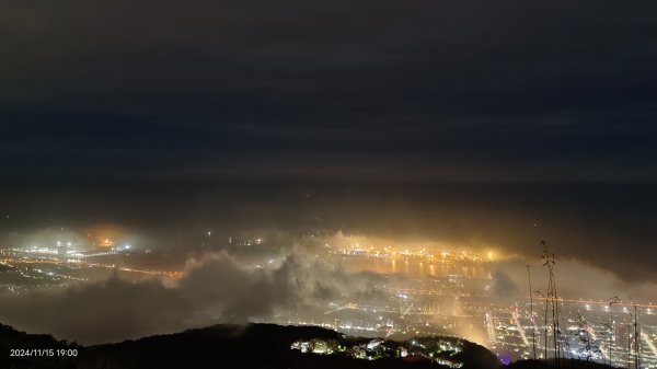 觀音山下雲霧飄渺&月圓百萬夜景11/152648759