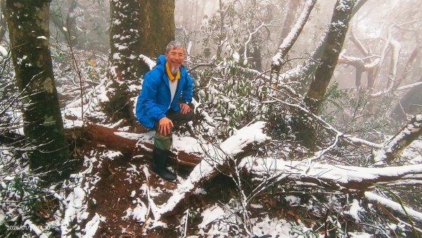 我的2025第一場雪，包場夫婦山，獨享差強人意的雪景&雲海。1/272699863