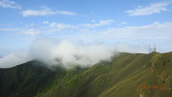 陽明山再見雲瀑觀音圈+月亮同框&夕陽4/22&241359601