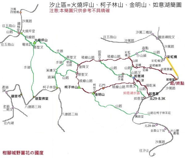 汐止區彩虹橋岩稜+柯子林山+金明山+如意湖O型2776139