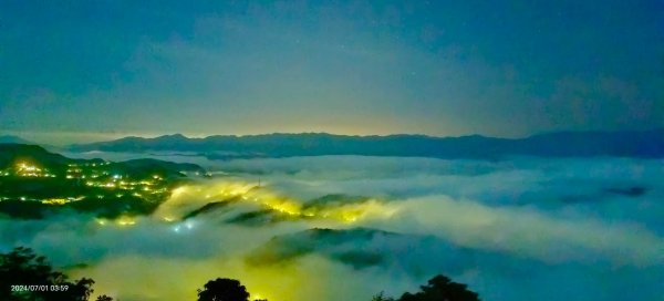 石碇趴趴走追雲趣 - 夜景 #琉璃光雲海流瀑 & 曙光火燒雲 & 藍天 #雲海流瀑 7/1&102539223