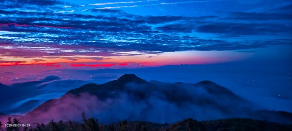 #七星山 #火燒雲 #雲瀑 #雲海 #日出 8/24 & #霧虹 #觀音圈 9/122868288