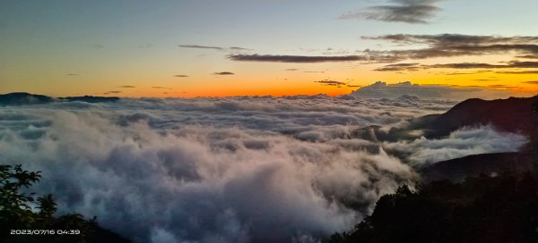 跟著雲海達人山友追雲趣 - 太平山觀雲步道月亮曙光雲海，望洋山白牆/觀日台無緣日出 7/162219808