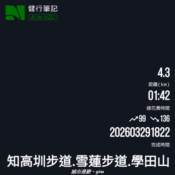 【台中烏日】知高圳步道x雪蓮步道x學田山3027132