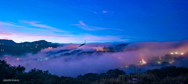 #二格山 #雲瀑 #火燒雲 #霞光 #雲海流瀑 #日出 9/10 #坪林南山寺 9/112881581