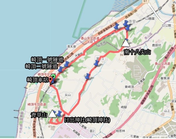 20250616崎頂子母隧道-南十八尖山-日出神社遺址-青草山2814270