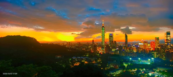 #虎山峰 #夕陽 #火燒雲 #霞光 10/72907945