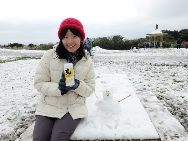 獨自勇敢。陽明山追雪成功1233790