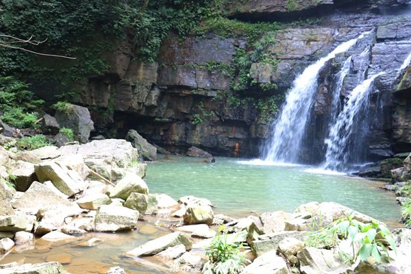 【南投。魚池】山林秘境之美景包場。澀水水上瀑布1428443