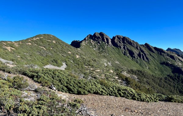 玉山後四峰 之 玉山南峰、東小南山、鹿山1835668