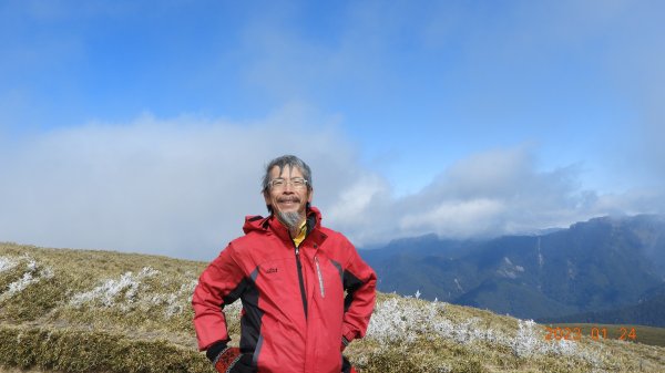 雪,白了山頭.雲,活了天空-寒流追雲趣,第七次合歡山主/東/北峰獨攀單攻(車接駁)202301242004461