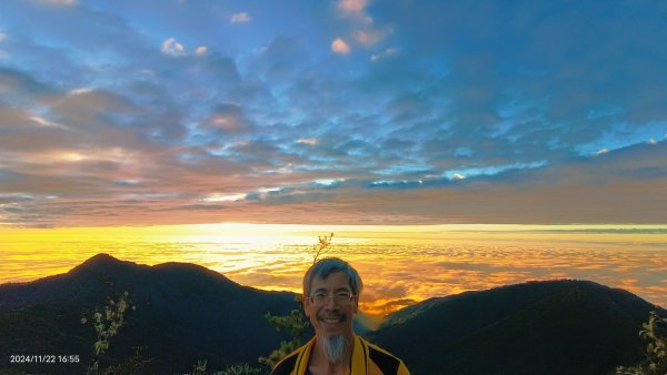 跟著雲海達人山友追雲趣-二訪 #鳶嘴山 解鎖 #黃金雲海 #夕陽雲海 #火燒雲 #琉璃光2652032