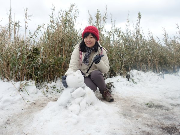 獨自勇敢。陽明山追雪成功1233777